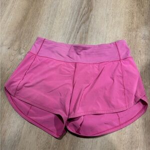 lululemon athletica Vibrant Pink Athletic Shorts